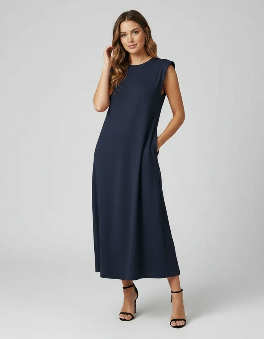 Vivienne Relaxed A-Line Maxi Dress