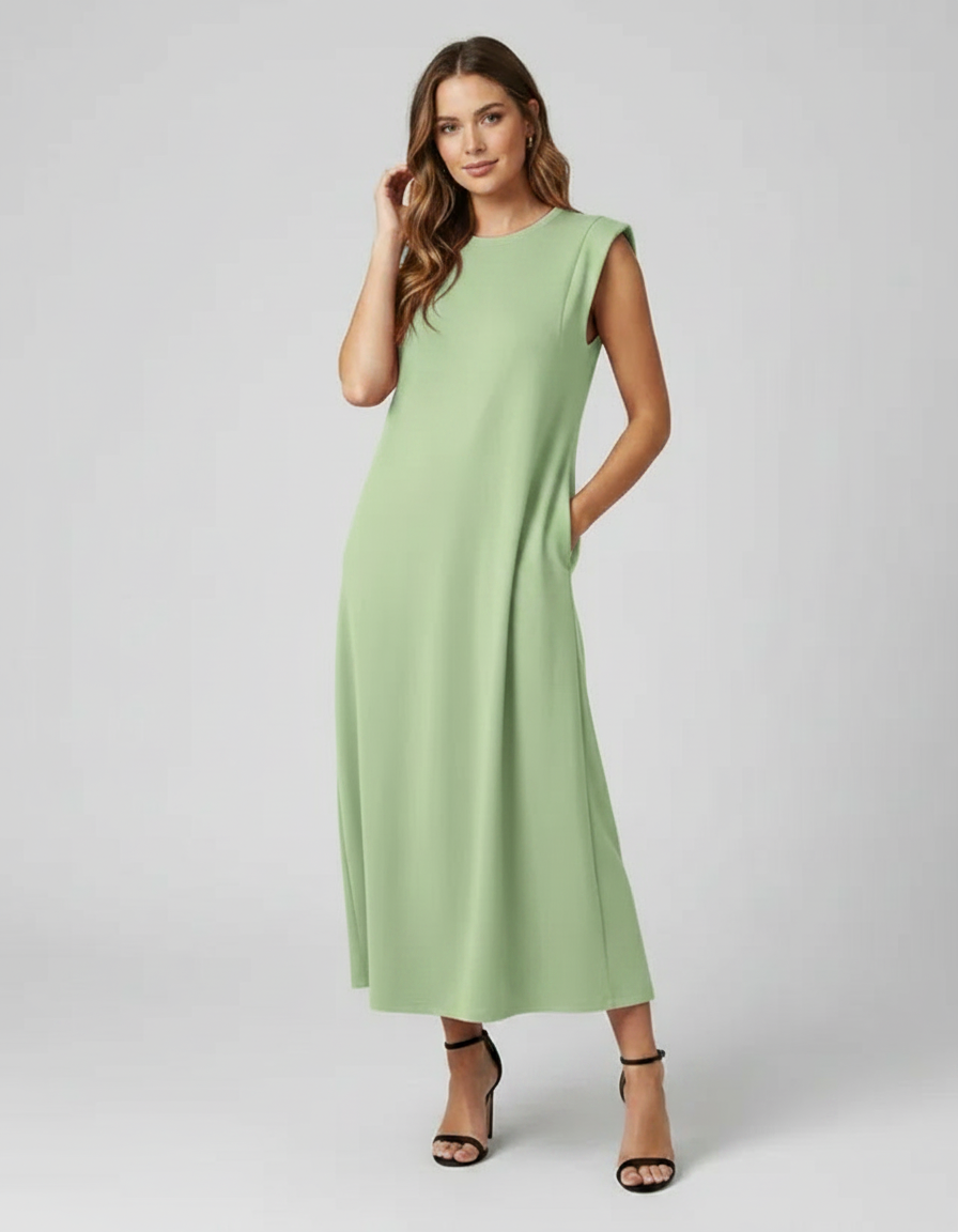 Vivienne Relaxed A-Line Maxi Dress