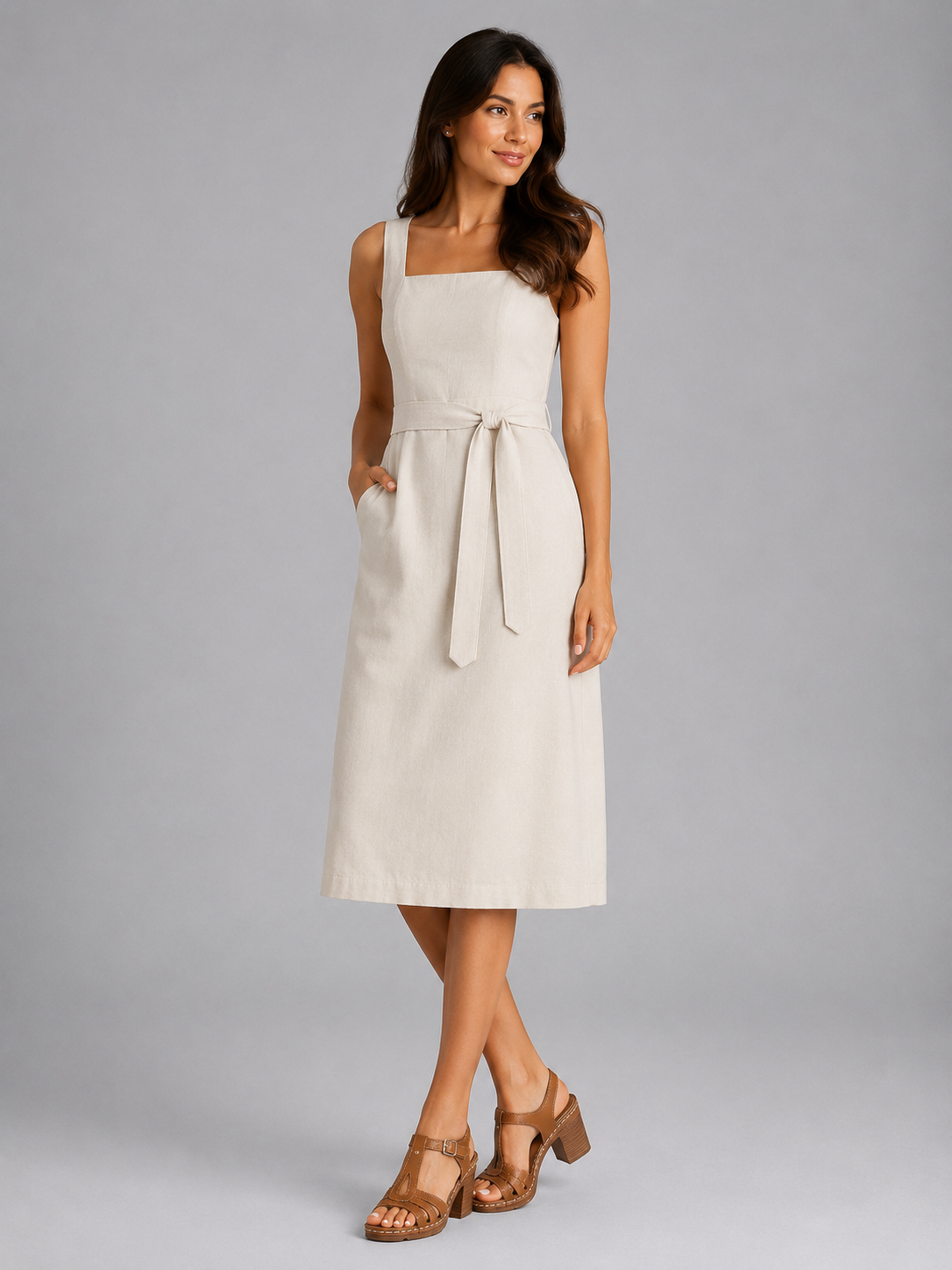Solara Cut-Out Block-Heel Sandals - product image 1