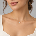Cecile Cubic-Zirconia Round Pendant Necklace