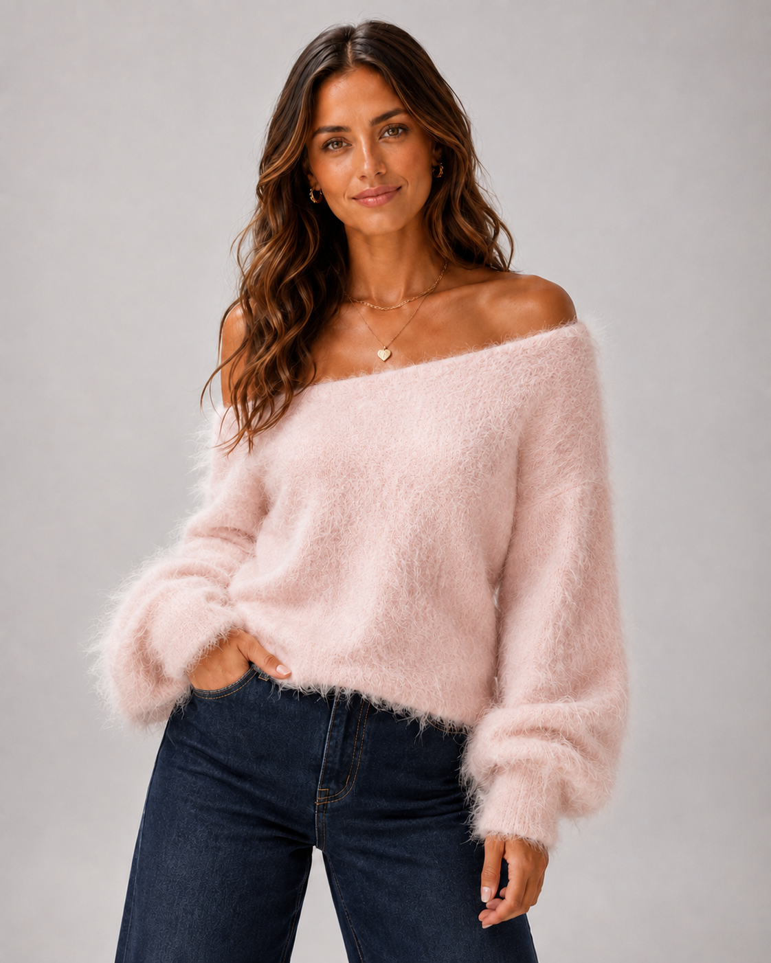 Talenza Plush Strapless Pullover Sweater
