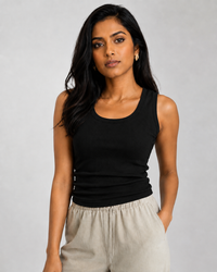 Bettina U-Neck Pleated Tank Top