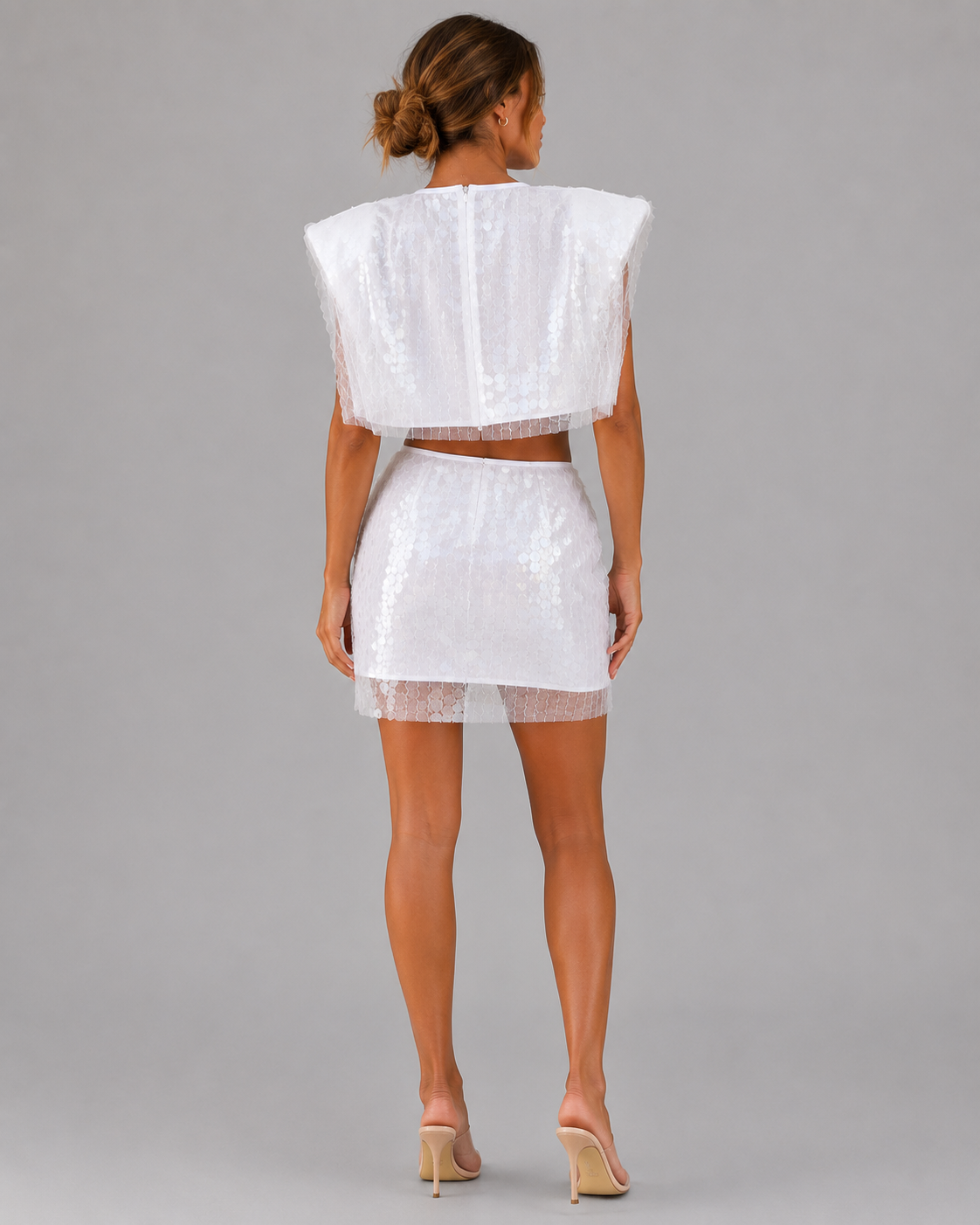 Briony Sequin Crop Top & Mini Skirt Party Set