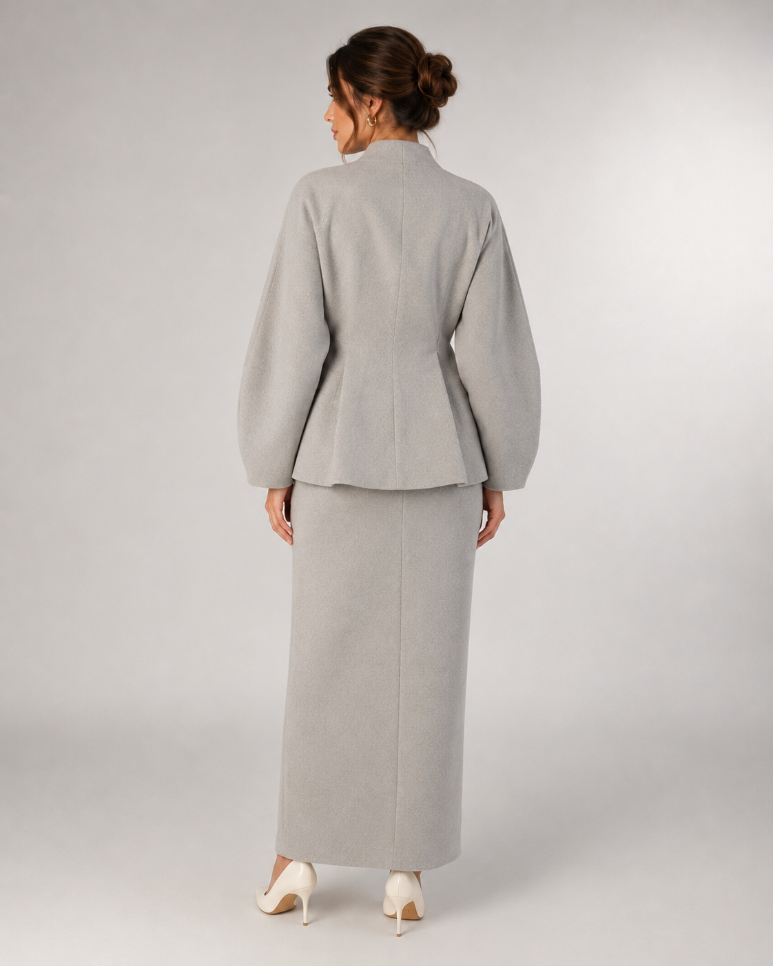 Brielle Puff-Sleeve Blazer & Skirt Set