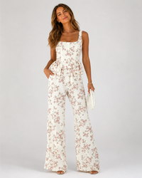 Lucienne Printed Vest & Wide-Leg Trouser Set