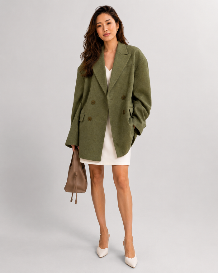 Paloma Double-Breasted Blazer & Skirt Set