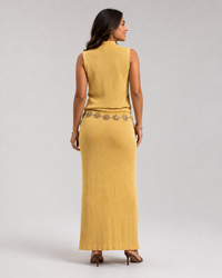 Beatrix High-Neck Knit Top & Skirt Set