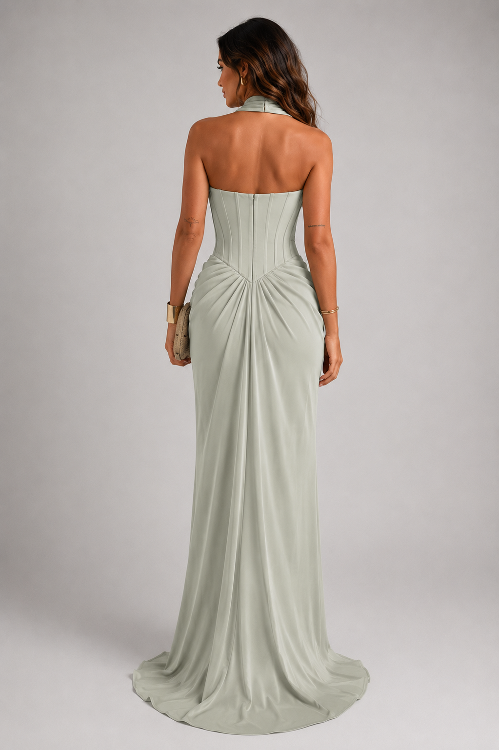 Evelina Strapless Backless Maxi Dress
