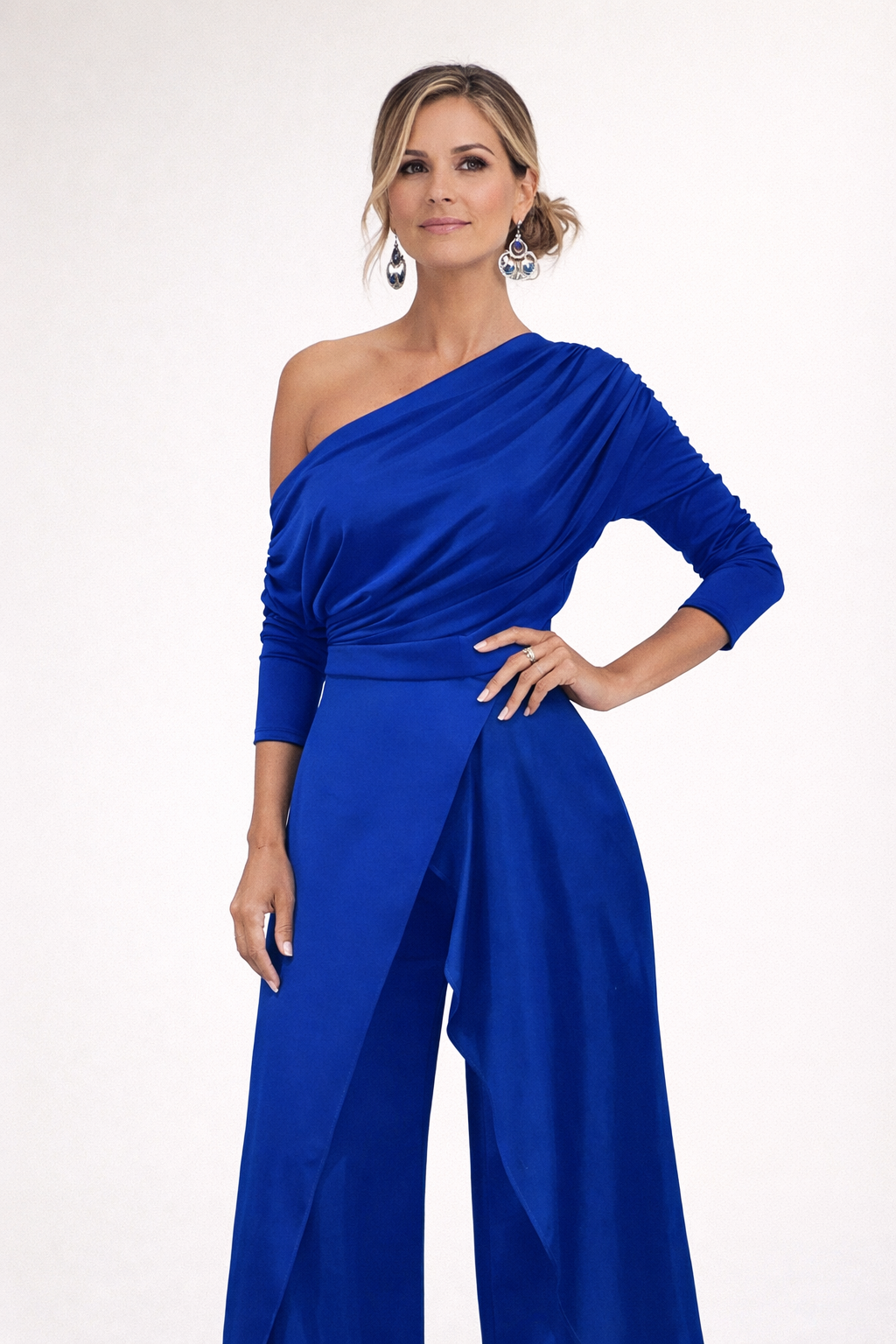 Paula One-Shoulder Wide-Leg Jumpsuit – product image 7