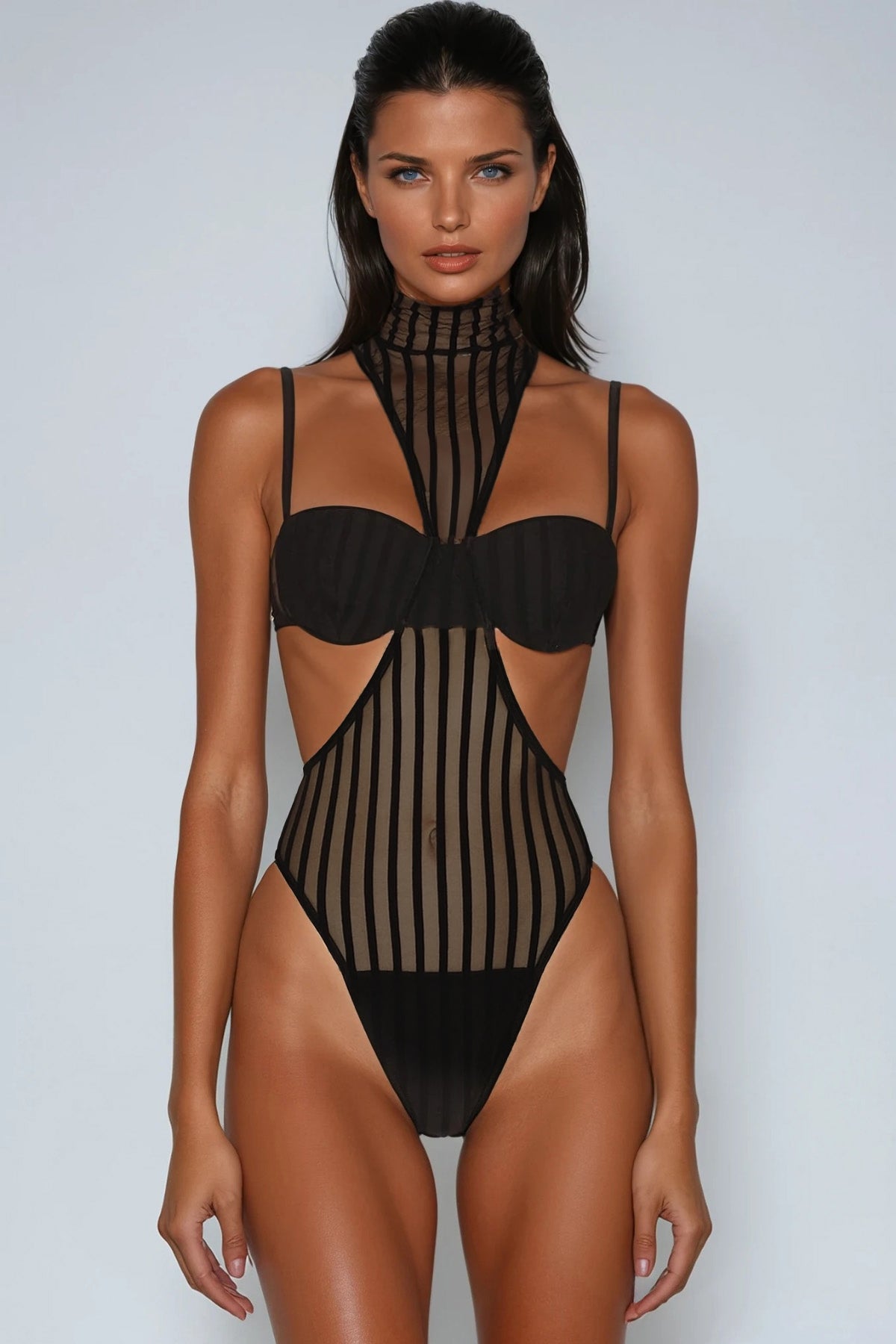 Devan Mesh Cutout Bodysuit – product image 2