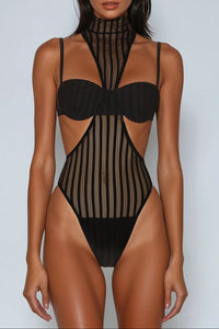 Devan Mesh Cutout Bodysuit – product image 1