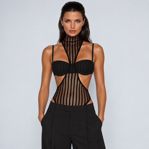 Devan Mesh Cutout Bodysuit