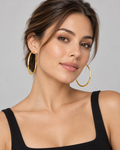 Indigo Classic Round Hoop Earrings