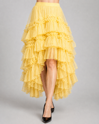 Oriina Gothic Lolita Layered Tulle Maxi Skirt