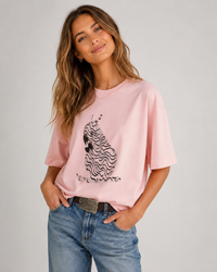 Frankie Animal-Print Drop-Shoulder T-Shirt