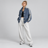 Flavienne Contrast-Stripe Zip Track Jacket