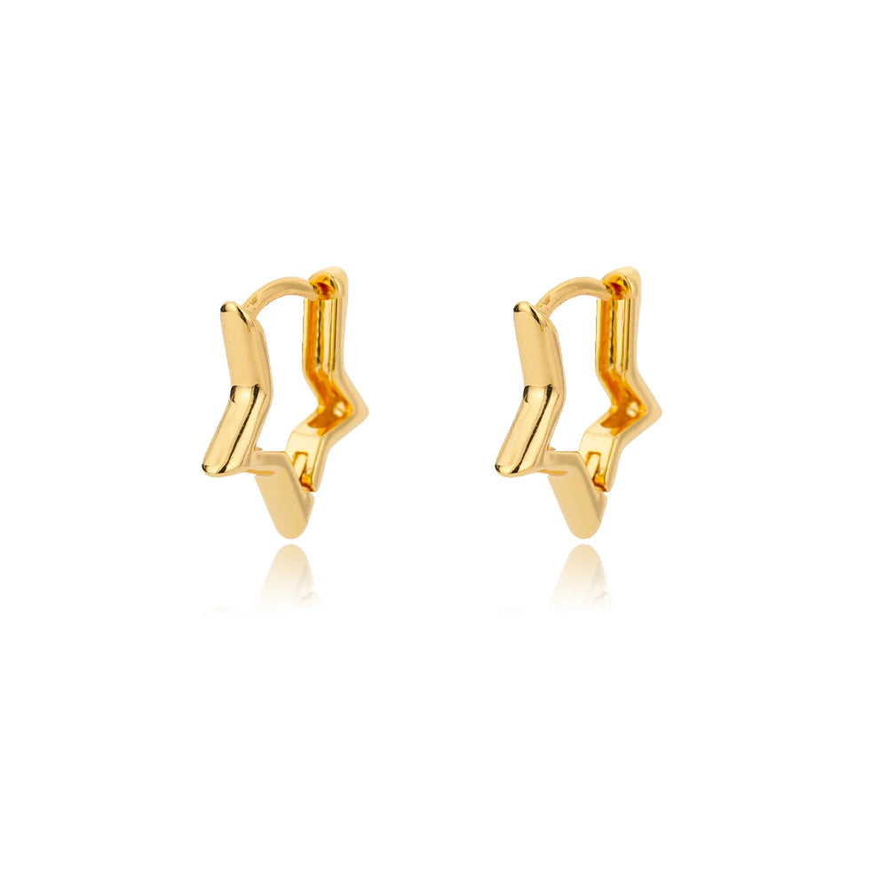Lumi Geometric Star Stud Earrings