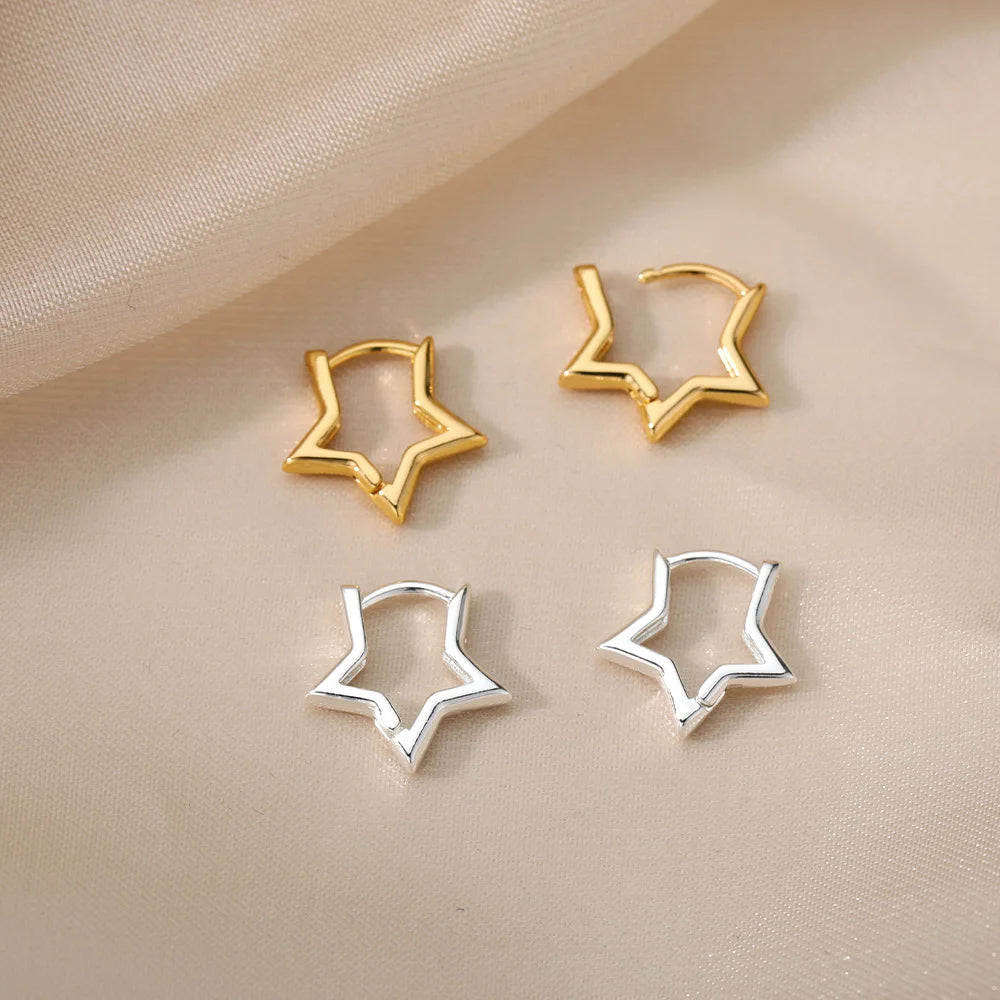 Lumi Geometric Star Stud Earrings