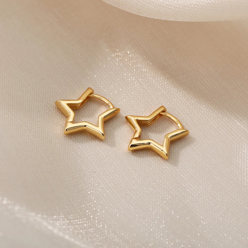 Lumi Geometric Star Stud Earrings