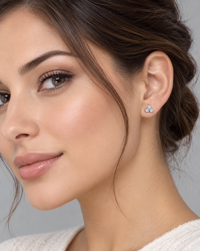 Odessa Flat-Back Cartilage Stud Earrings