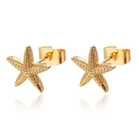 Mirabel Coastal Starfish & Shell Stud Earrings - Portofino
