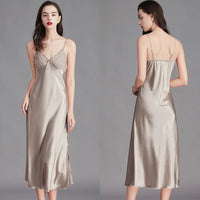 Giada Satin-Look Lace-Trim Sleeveless Nightdress - product image 4
