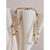 Noemie Freshwater Pearl & Natural-Stone Necklace