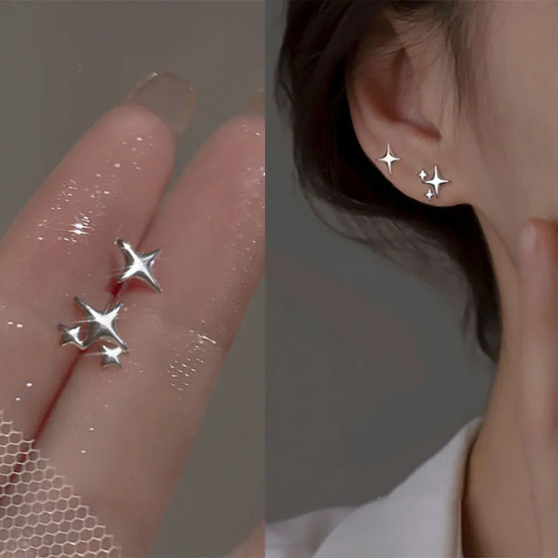 Jocelyn Double-Layer Flower Hoop Earrings - Rosalie / Silver
