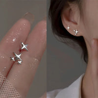 Jocelyn Double-Layer Flower Hoop Earrings - Rosalie / Silver