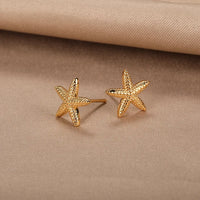 Mirabel Coastal Starfish & Shell Stud Earrings - Marina