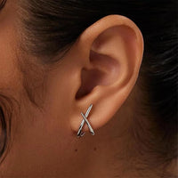 Soleil Minimal Cross Stud Earrings