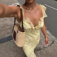 Yara Floral Backless Spaghetti-Strap Mini Dress - product image 3