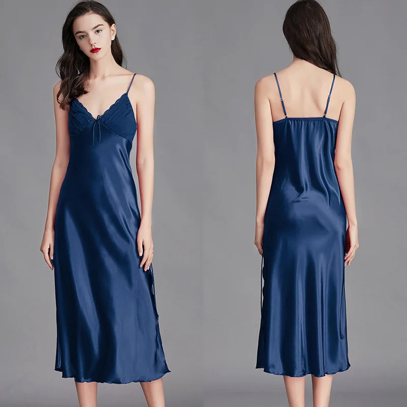 Giada Satin-Look Lace-Trim Sleeveless Nightdress - product image 1