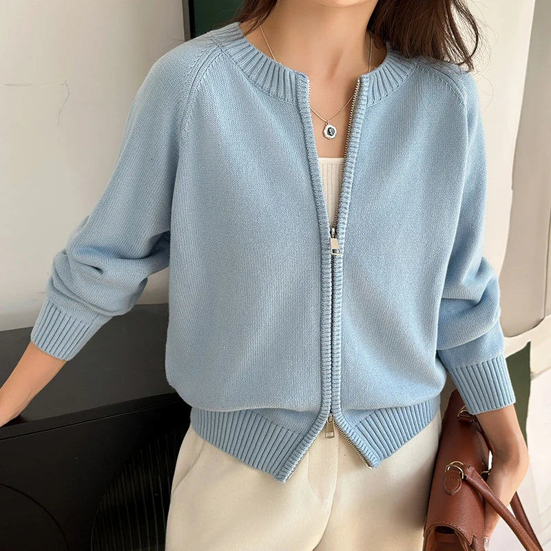YTFidio Cotton Zip Cardigan - product image 8