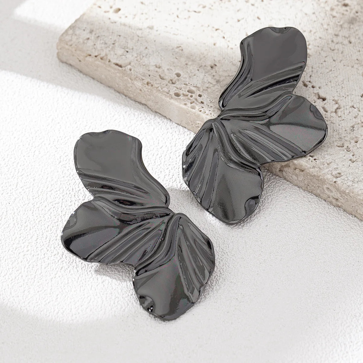 Zella Half-Flower Petal Stud Earrings