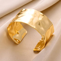 Gisella Textured Open Cuff Bracelet - Cuff Celeste / Silver