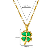 Kiera Four-Leaf Clover Zircon Necklace