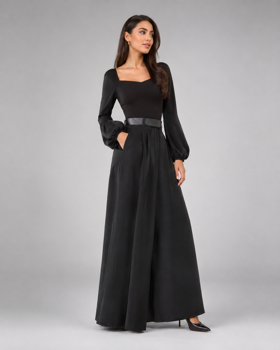 Sage Wide-Leg Trousers