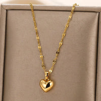 Katerina Layered Heart Charm Necklace - Heart Belle