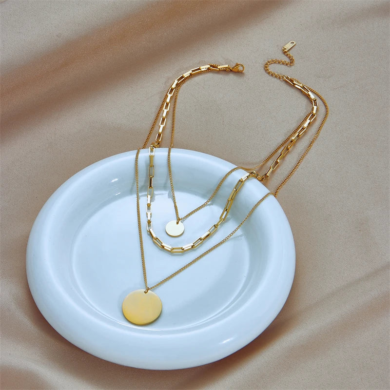 Ysabel 3-in-1 Round Layered Necklace