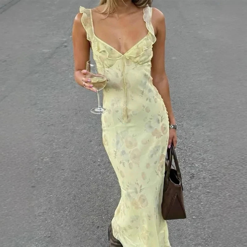 Yara Floral Backless Spaghetti-Strap Mini Dress - product image 8