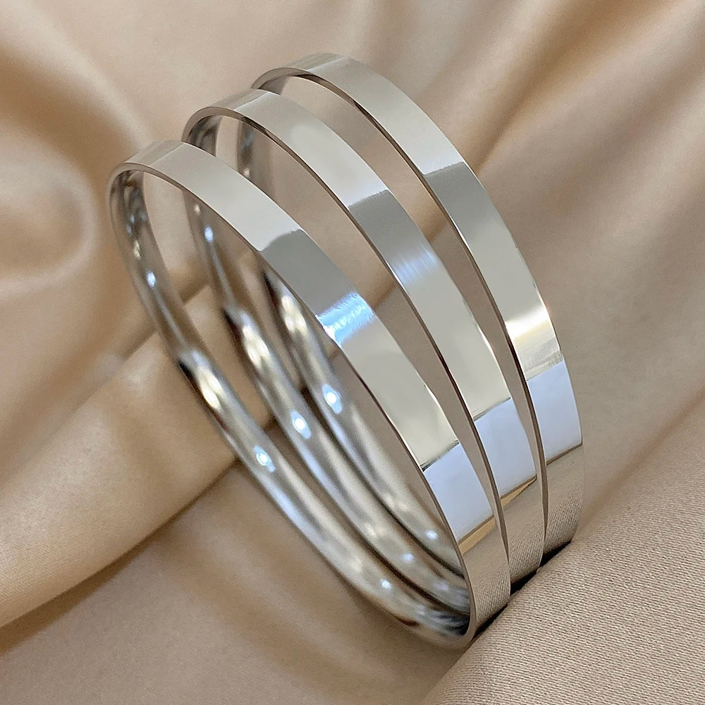 Sabina 3-Piece Glossy Stacking Bangle Set