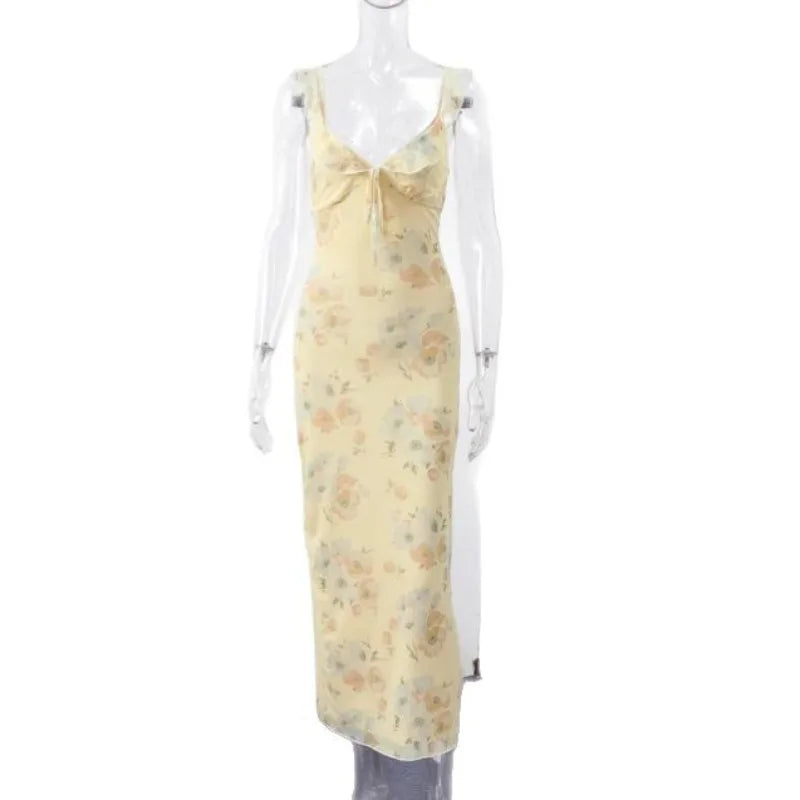 Yara Floral Backless Spaghetti-Strap Mini Dress - product image 4