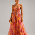 Fleur Floral Open-Back Summer Maxi Dress