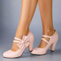 Bella Bow Mary Jane Block-Heel Pumps – product image 5
