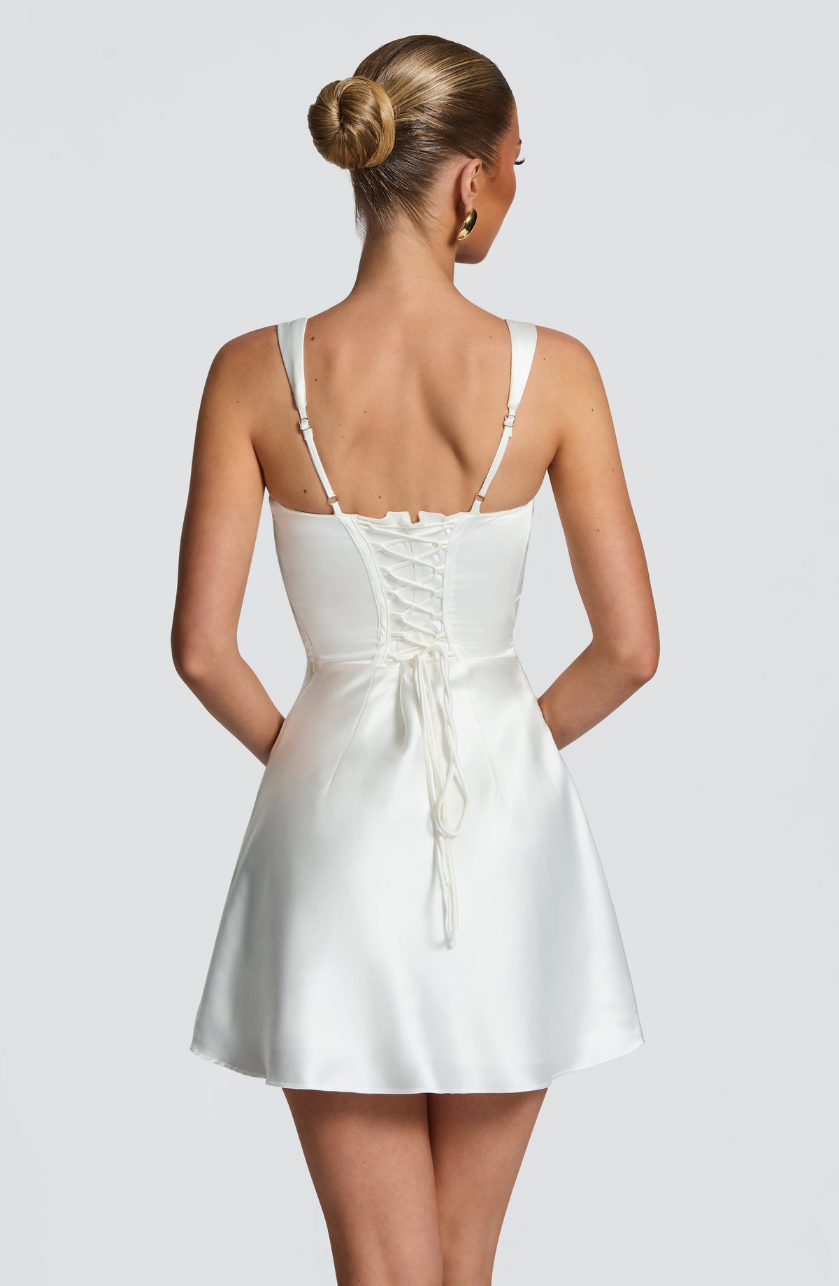 Ivy Bardot Mini Dress - Ivory - product image 3