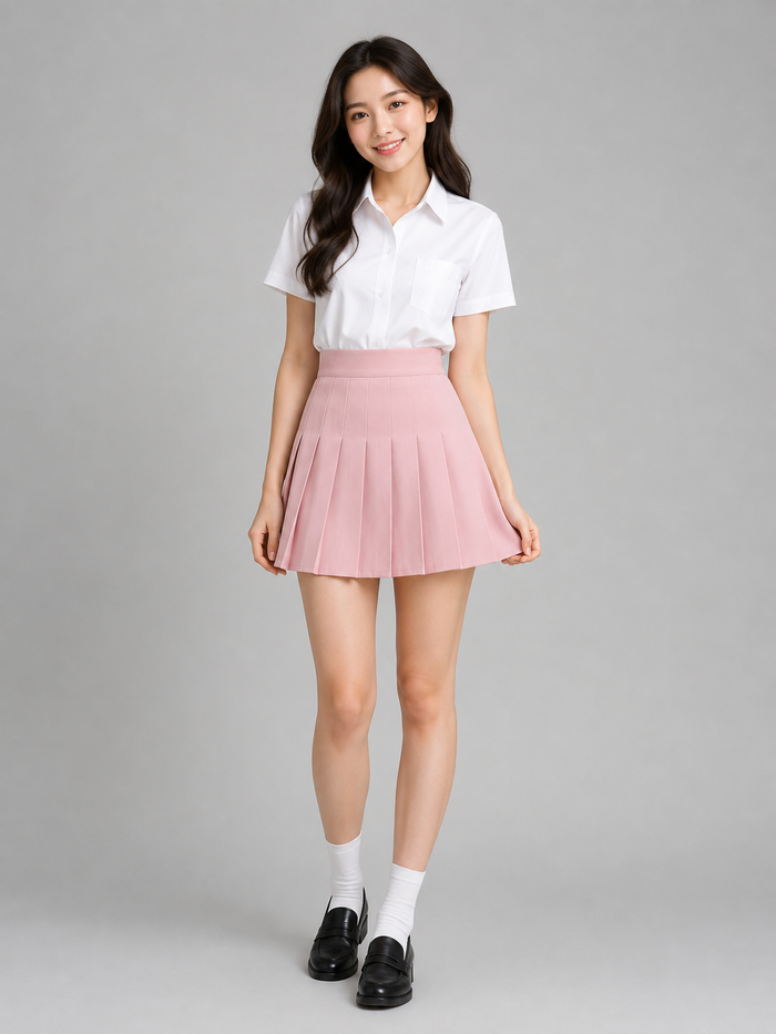 Calliope Pleated High-Waist Gothic Mini Skirt