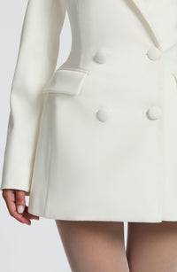 Maeve Tailored Blazer Mini Dress - Ivory - product image 6