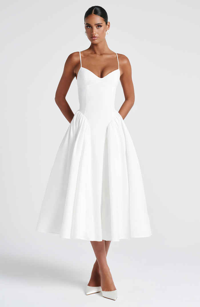 Emerson Sweetheart A-Line Midi Dress - Ivory - product image 1