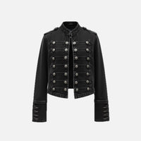 Demelza Decorative-Button Denim Jacket